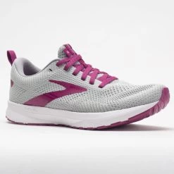 Brooks Revel 5 Women's Gray/White/Baton Rouge -Sports Brooks 047266 5