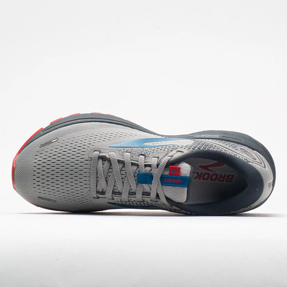 Brooks Ghost 14 Men's Gray/Blue/Red 5 Brooks Ghost 14 Men's Gray/Blue/Red - Image 3