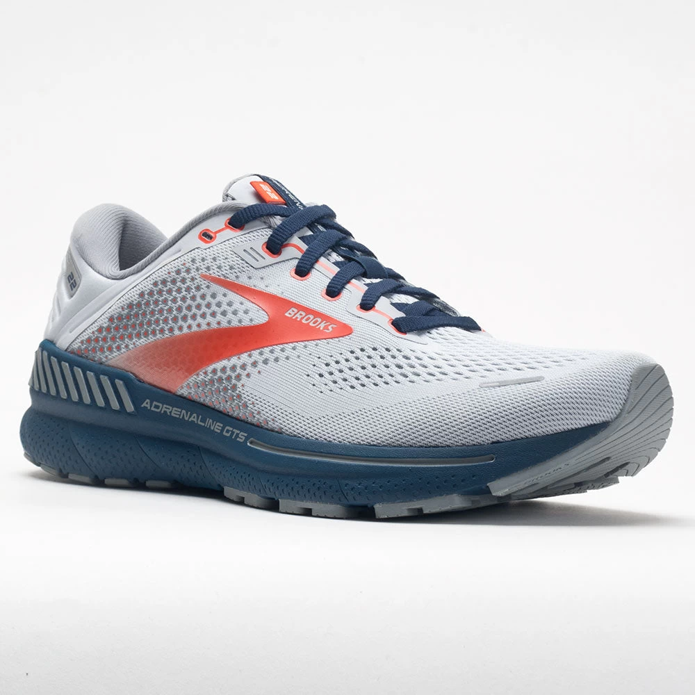 Brooks Adrenaline GTS 22 Men's Arctic/Red/Titan 7 Brooks Adrenaline GTS 22 Men's Arctic/Red/Titan - Image 5