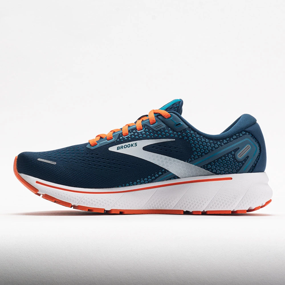 Brooks Ghost 14 Men's Titan/Teal/Flame 4 Brooks Ghost 14 Men's Titan/Teal/Flame - Image 2