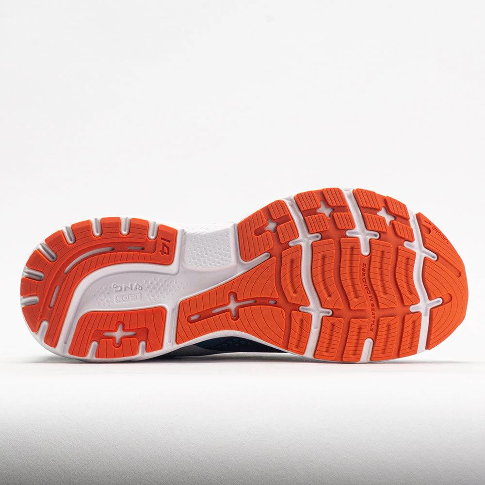 Brooks Ghost 14 Men's Titan/Teal/Flame 6 Brooks Ghost 14 Men's Titan/Teal/Flame - Image 4