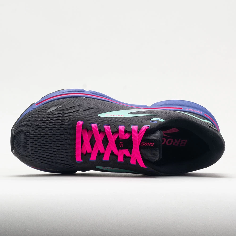 Brooks Ghost 15 Women's Black/Blue/Aruba 5 Brooks Ghost 15 Women's Black/Blue/Aruba - Image 3