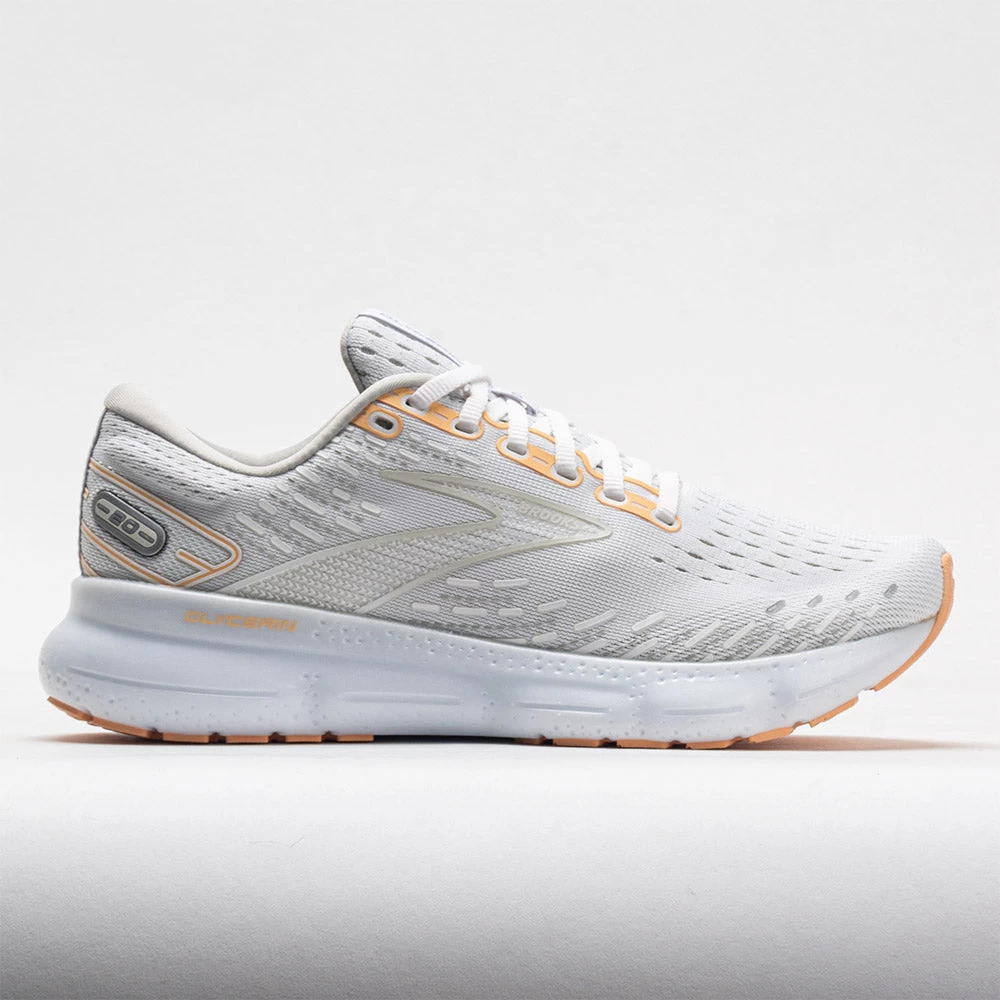 Brooks Glycerin 20 Women's White/Grey/Peach 3 Brooks Glycerin 20 Women's White/Grey/Peach