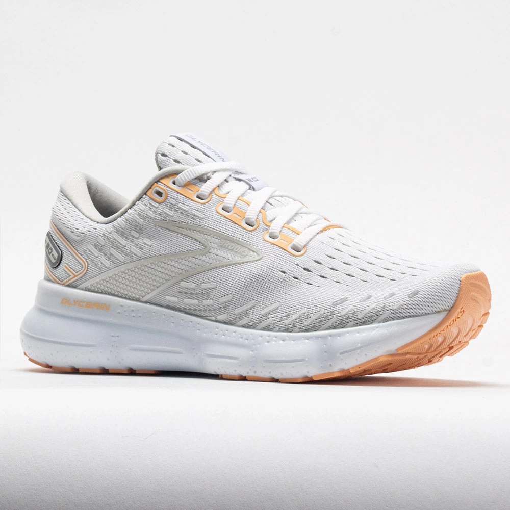 Brooks Glycerin 20 Women's White/Grey/Peach 7 Brooks Glycerin 20 Women's White/Grey/Peach - Image 5