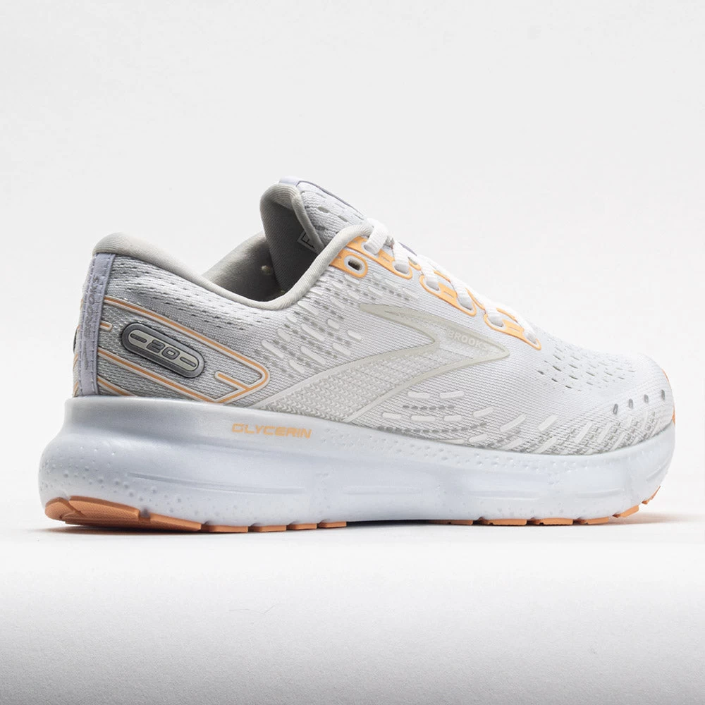 Brooks Glycerin 20 Women's White/Grey/Peach 8 Brooks Glycerin 20 Women's White/Grey/Peach - Image 6