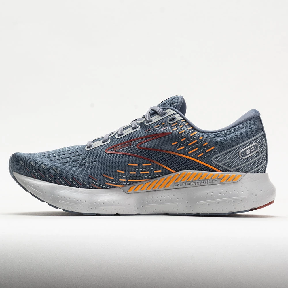 Brooks Glycerin GTS 20 Men's Grey/Chili Oil/Orange 4 Brooks Glycerin GTS 20 Men's Grey/Chili Oil/Orange - Image 2