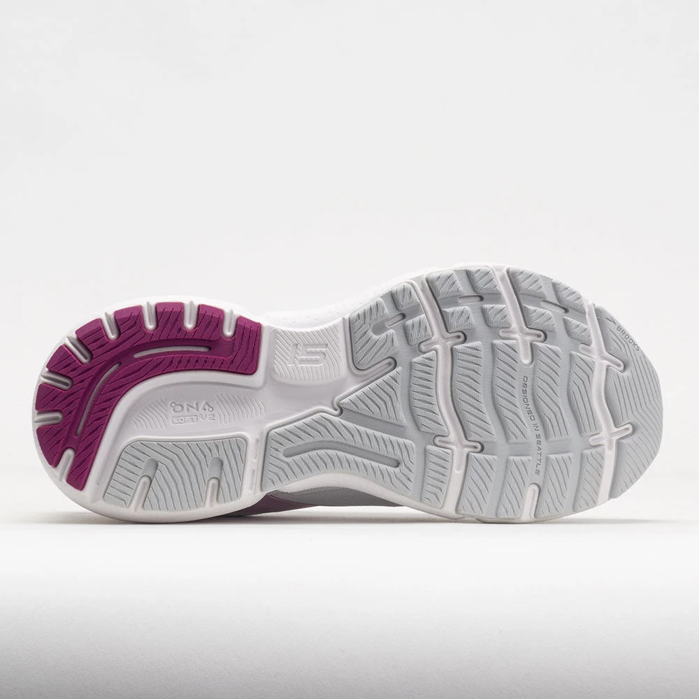 Brooks Ghost 15 Women's White/Oyster/Viola 6 Brooks Ghost 15 Women's White/Oyster/Viola - Image 4