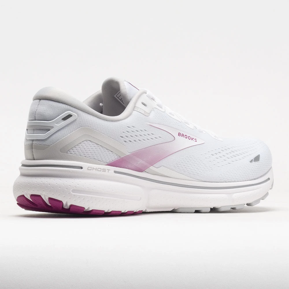 Brooks Ghost 15 Women's White/Oyster/Viola 8 Brooks Ghost 15 Women's White/Oyster/Viola - Image 6