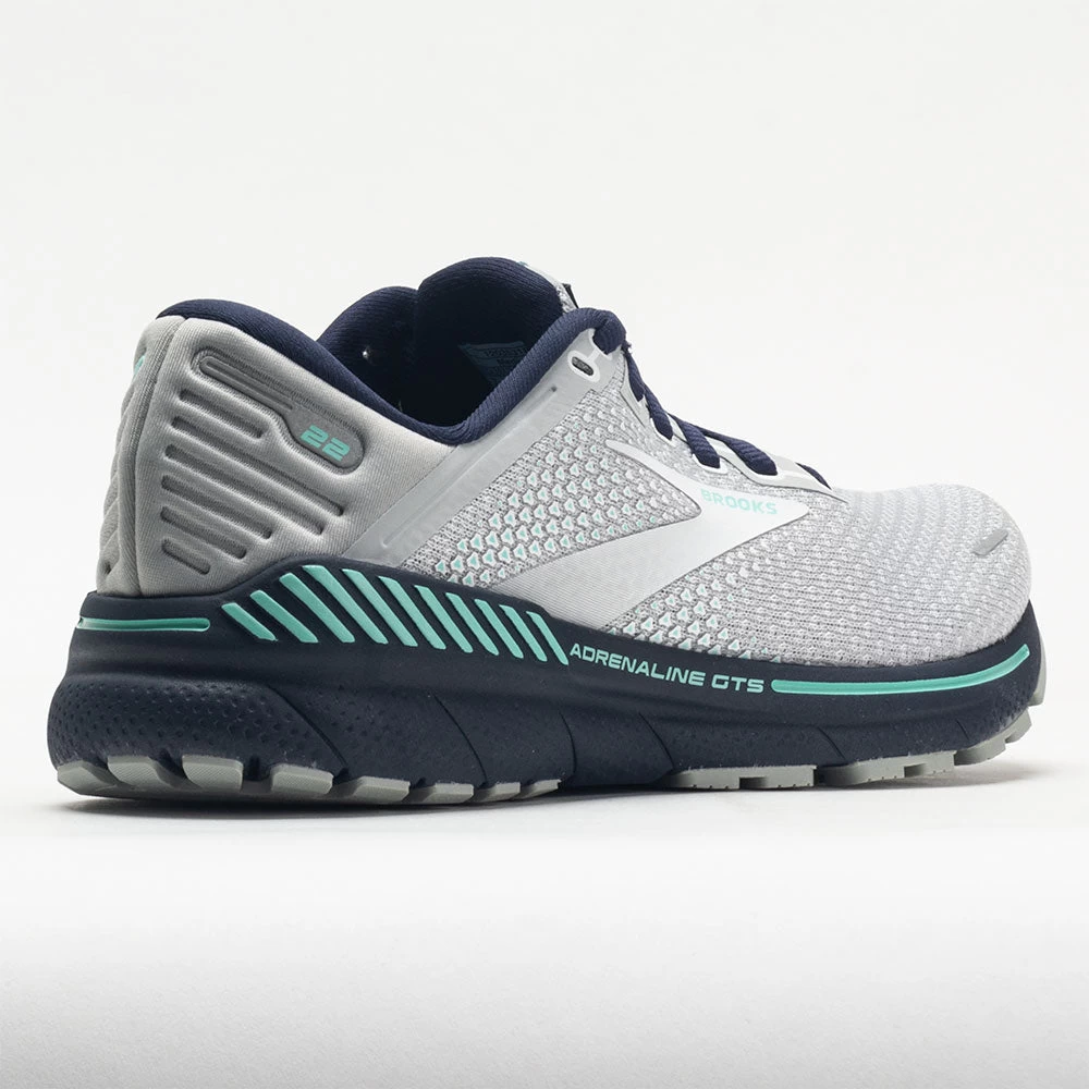 Brooks Adrenaline GTS 22 Women's Grey/Peacoat/Aruba 8 Brooks Adrenaline GTS 22 Women's Grey/Peacoat/Aruba - Image 6