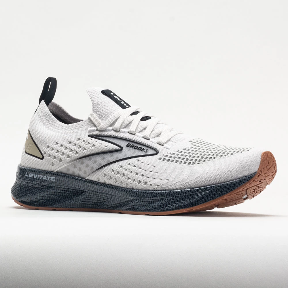 Brooks Levitate Stealthfit 6 Men's White/Black 7 Brooks Levitate Stealthfit 6 Men's White/Black - Image 5