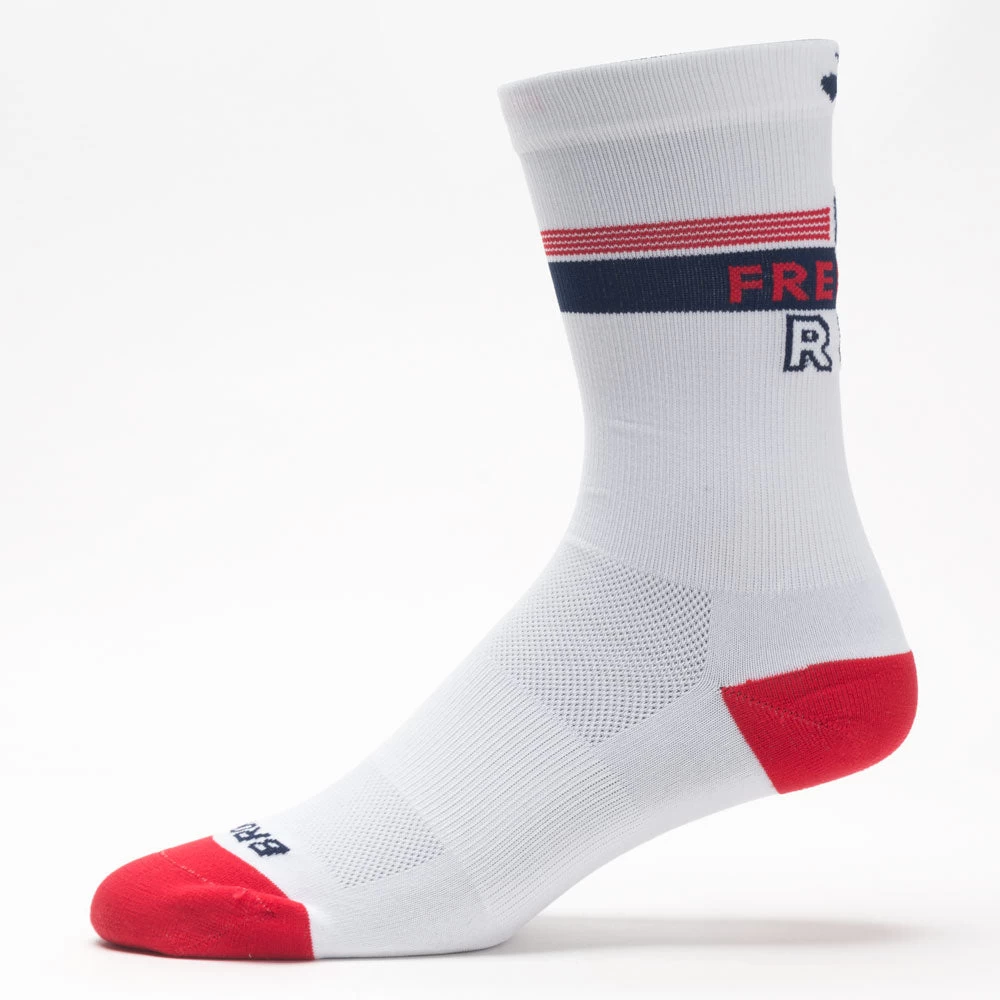 Brooks Go USA Tempo Knit In Crew Socks 2 Brooks Go USA Tempo Knit In Crew Socks